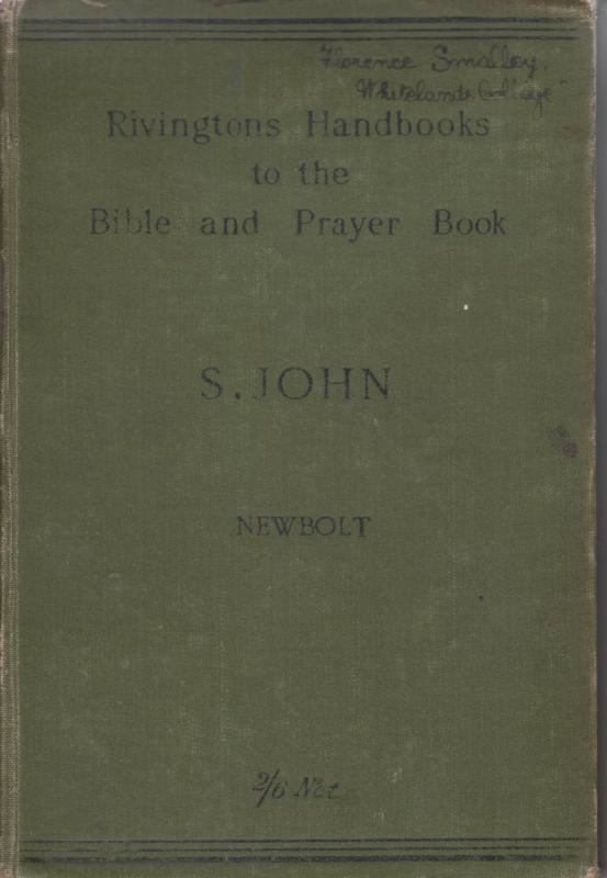 Rivingtons Handbooks to the Bible and Prayer Book: St John