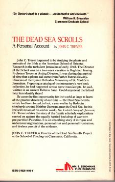 The Dead Sea Scrolls A Personal Account