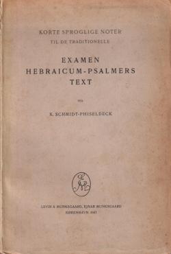 Examen Hebraicum-psalmers text