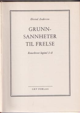 Grunnsannheter til frelse