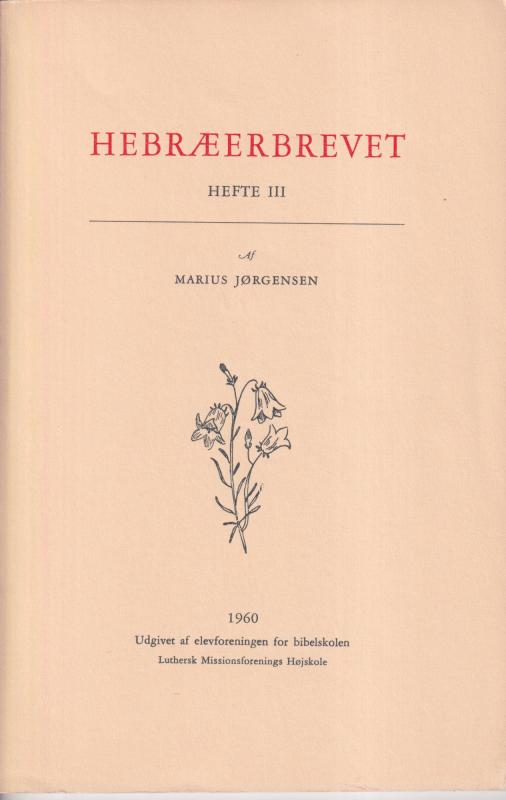 Hebræerbrevet Hefte III