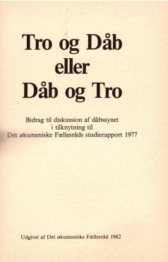 Tro og dåb eller dåb og tro