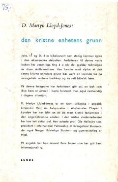Den kristne enhetens grunn