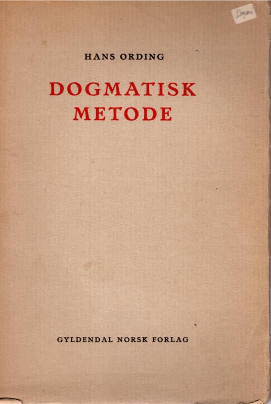 Dogmatisk metode