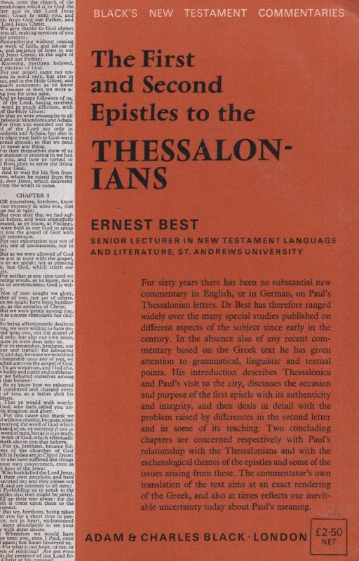 The First and Second Epistles to the Thessalonians