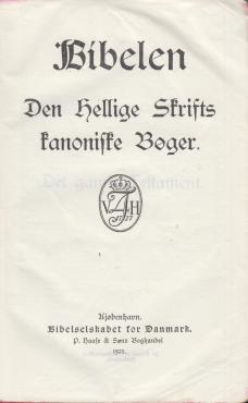 Bibelen (1931/48) sideregister, guldsnit og overfald