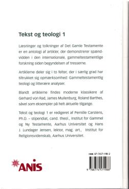 Tekst og teologi 1 - læsninger og tolkninger af Det gamle testamente