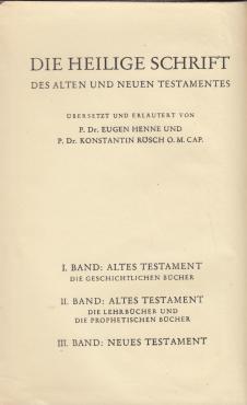 Die heilige schrift, Das alte testament (1936)