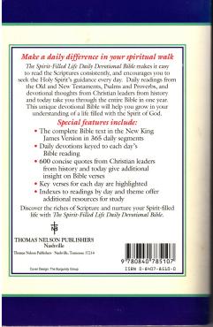 Spirit Filled Life Daily Devotional Bible