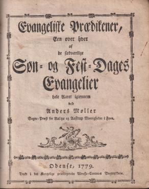 Evangeliske Prædikener, 1779