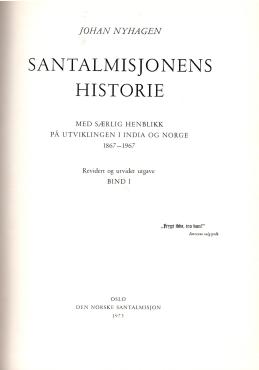 Santalmisjonens historie 1867-1967