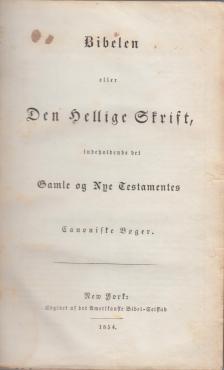 Bibelen eller Den hellige Skrift (1854)v