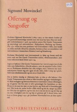 Offersang og sangoffer
