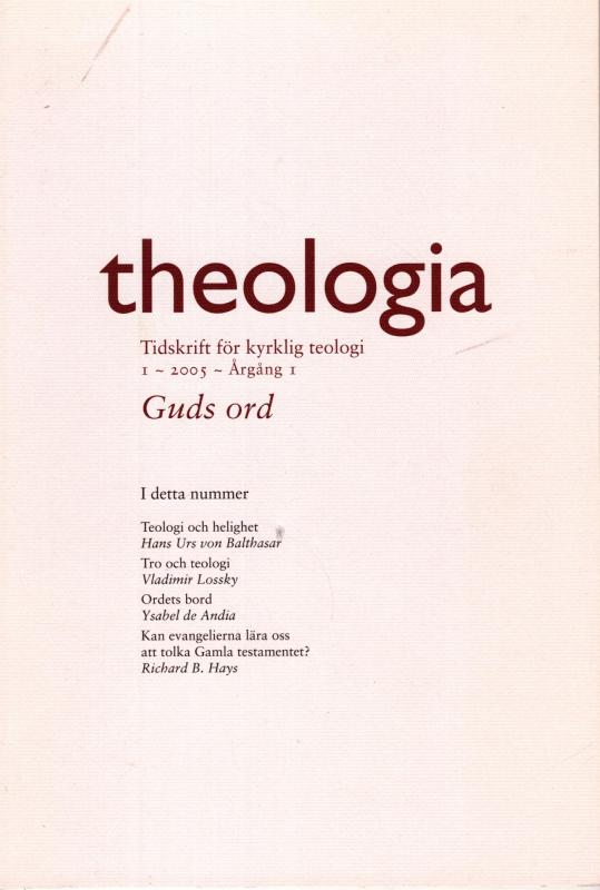 Theologia (Tidskrift för kyrklig teologi) (sæt 4 hæfter)
