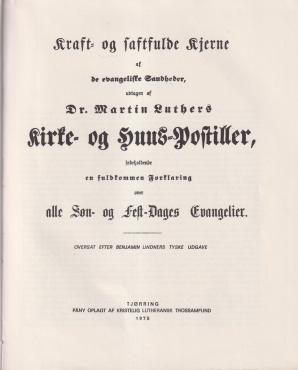 Dr. Martin Luthers Kirke- og Huus-Postiller (1975) (evang)