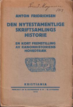 Den nytestamentlige skriftsamlings historie