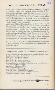 Teologiens krise til debat