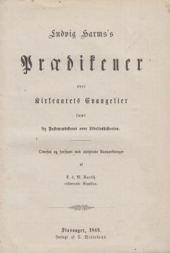Prædikener over Kirkeaarets Evangelier (1869) ¤
