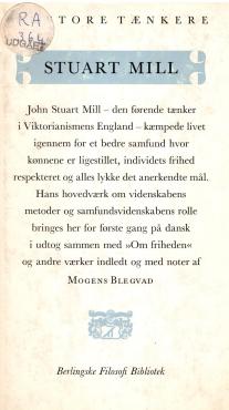 Stuart Mill - de store tænkere