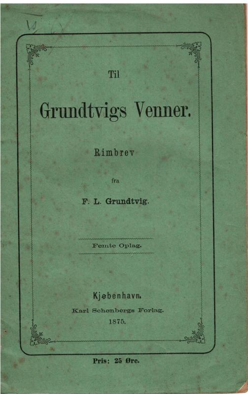 Til Grundtvigs venner (småskrift)