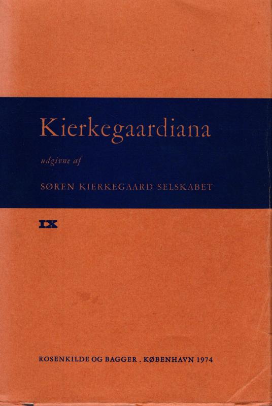Kierkegaardiana IX