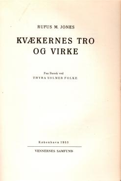 Kvækernes tro og virke