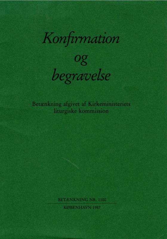 Konfirmation og begravelse