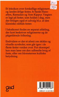 Alverdens religiøse fester, Leksikon