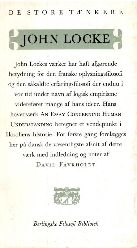 John Locke - De store tænkere