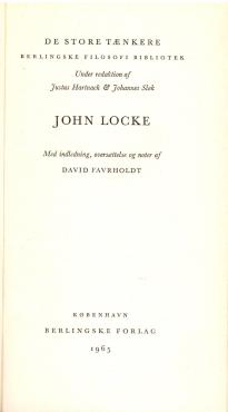 John Locke - De store tænkere
