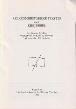 Religionshistoriske tekster eller kirkebibel
