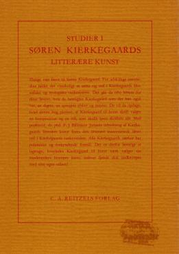 Studier i Søren Kierkegaards litterære Kunst