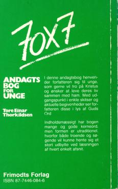 70 x 7 Andagtsbog for unge