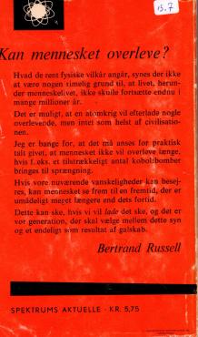 Har Mennesket en Fremtid?