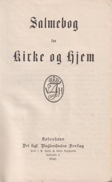 Salmebog for kirke og hjem (1940)