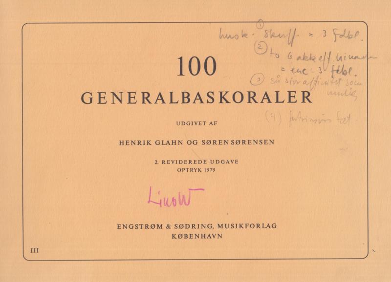 100 Generalbas Koraler