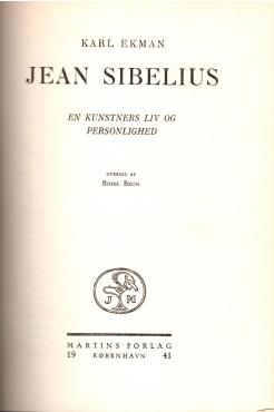 Jean Sibelius - En kunstners liv og personlighed