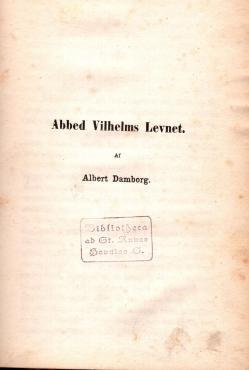 Abbed Vilhelms Levnet