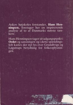 Folkelige temaer hos Grundtvig og Løgstrup