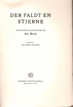 Der faldt en stjerne