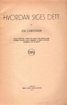 Hvordan siges det?