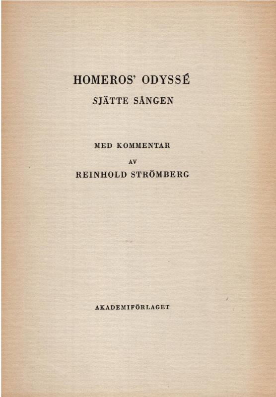 Homeros' Odyssé