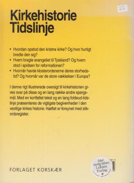 Kirkehistorie Tidslinje