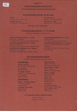 Kristendomskundskab for 9.- 10. skoleår