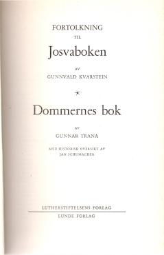 Bibelverket - Josvaboken Dommernes bok