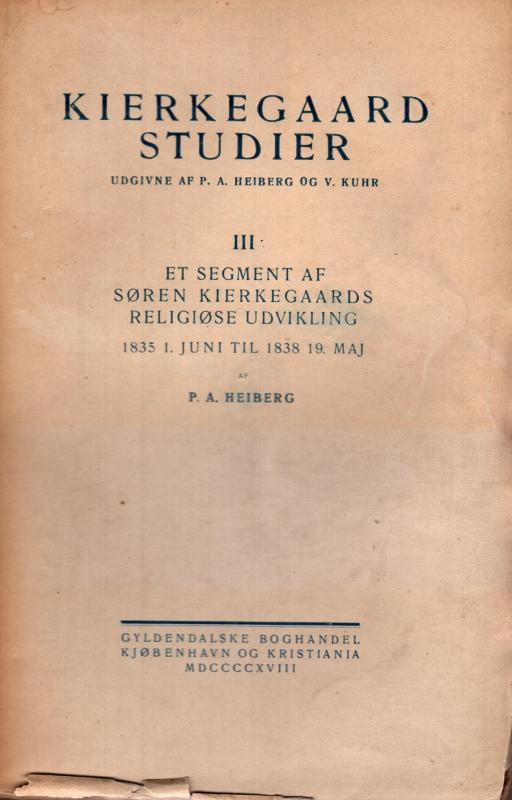 Kierkegaard studier III