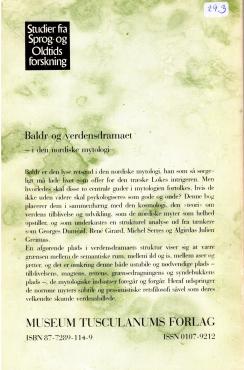 Baldr og verdensdramaet i den nordiske mytologi