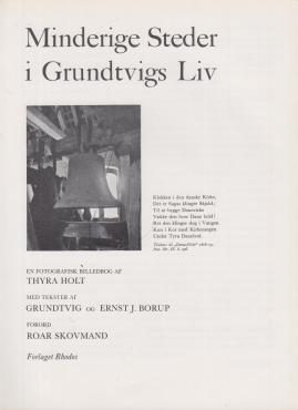 Minderige steder i Grundtvigs liv