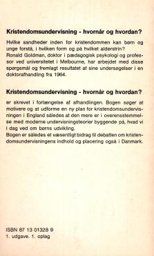 Kristendomsundervisning - hvornår og hvordan?