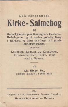Den forordnede Kirke - Salmebog (1930)